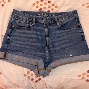American Eagle hi-rise mom shorts